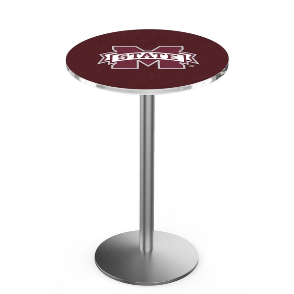 42" Stainless Steel Mississippi State Pub Table